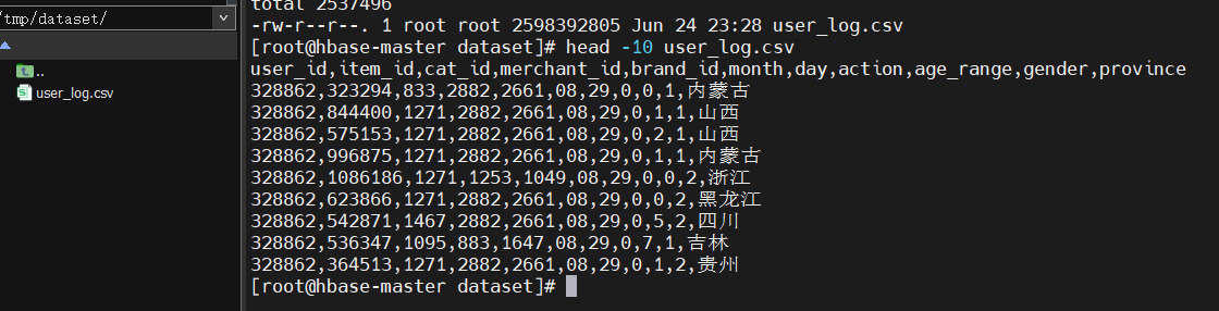 查看前10行数据