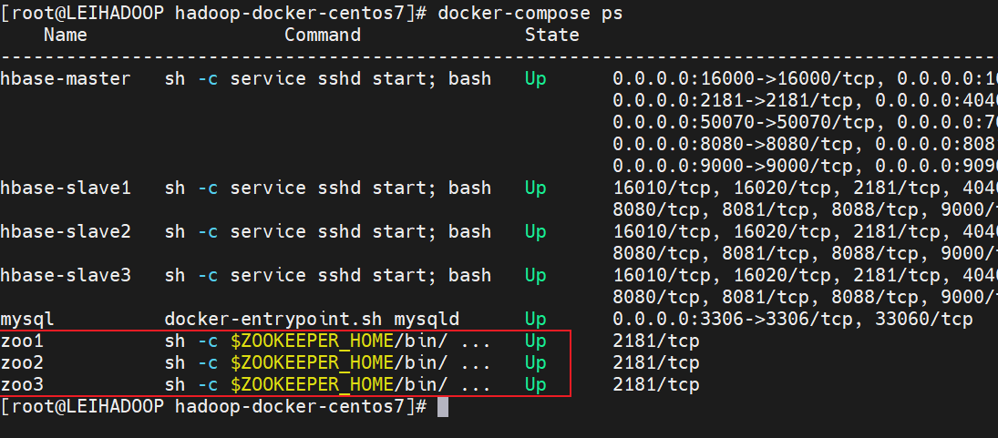 docker中的所有容器