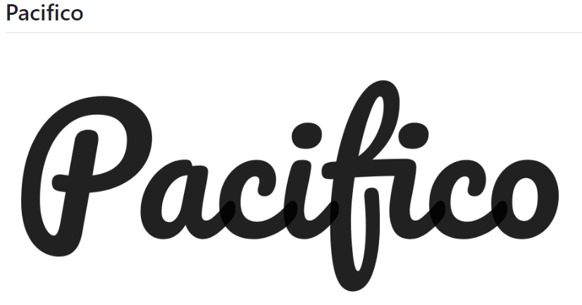 pacifico样式