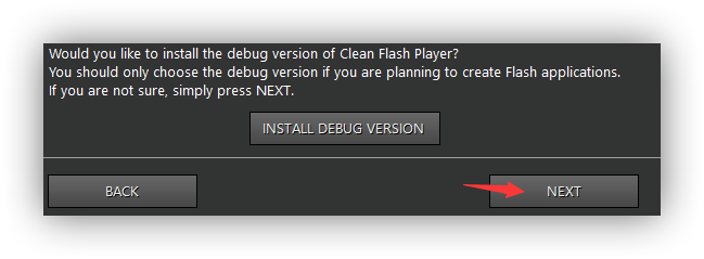 是否选择 DEBUG 模式