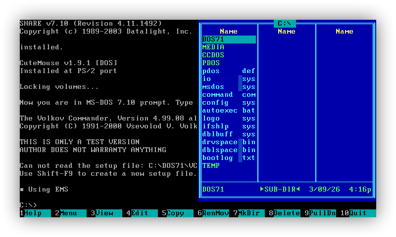 MS-DOS 7.10