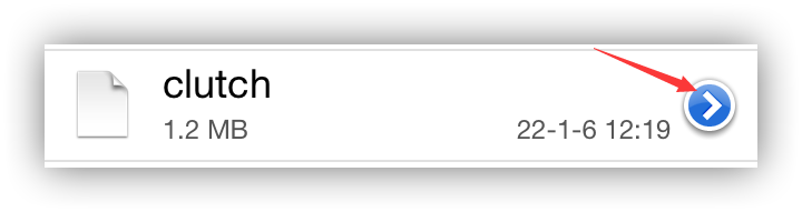 打开 clutch 文件属性