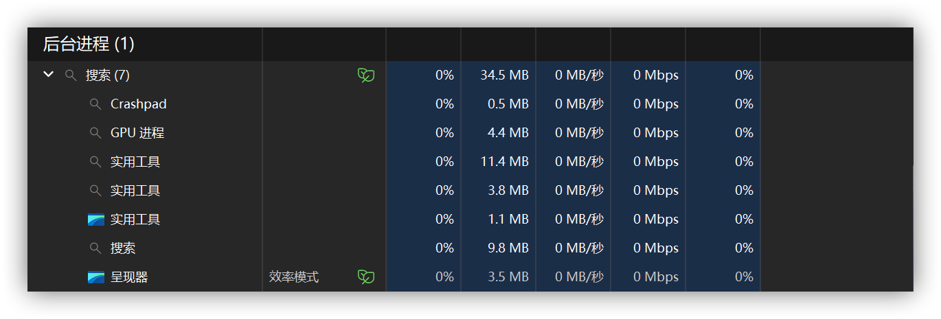 Windows 搜索资源占用