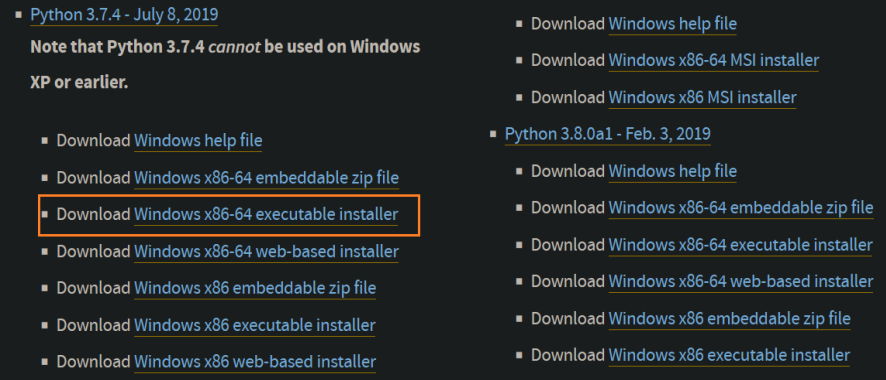 图3.2   Python3.7.4