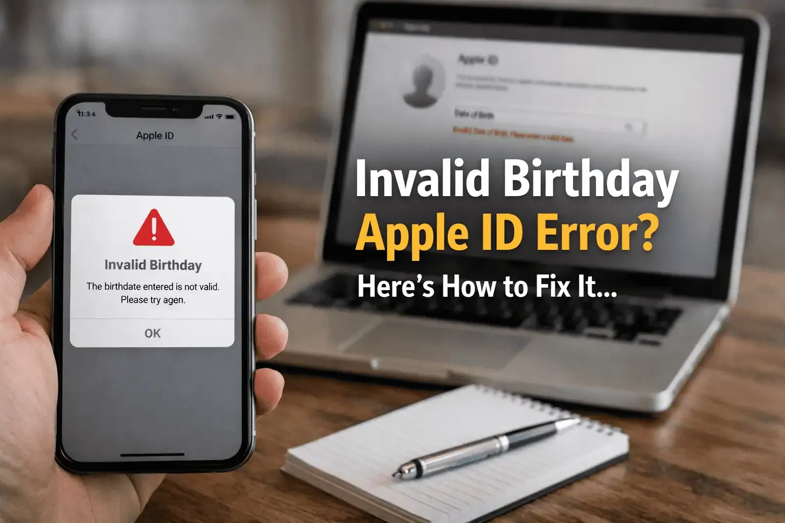 Apple ID 生日无效错误？超实用修复指南，一键解决！