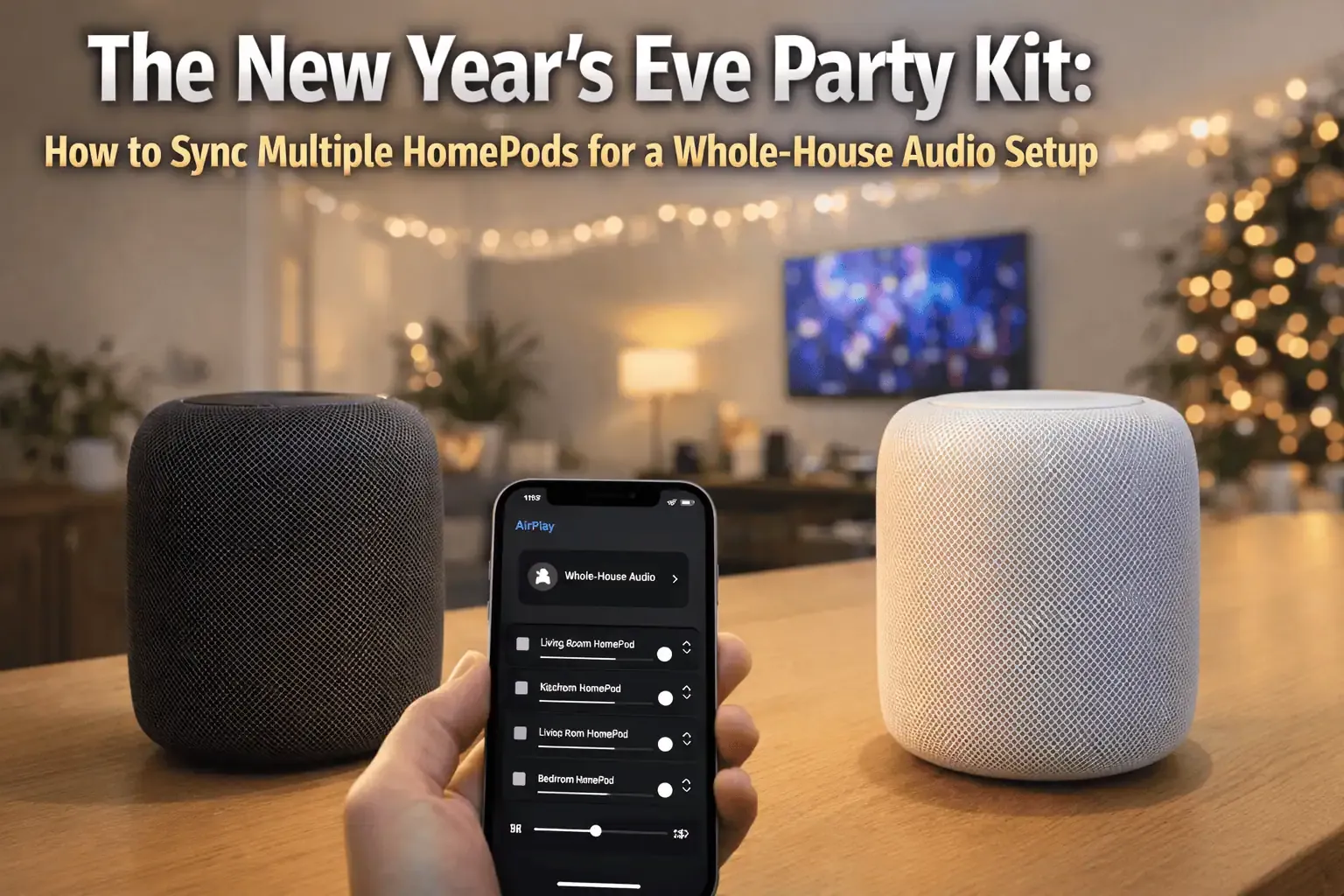 跨年派对神器！教你几步把多个HomePod秒变全屋轰炸音响系统