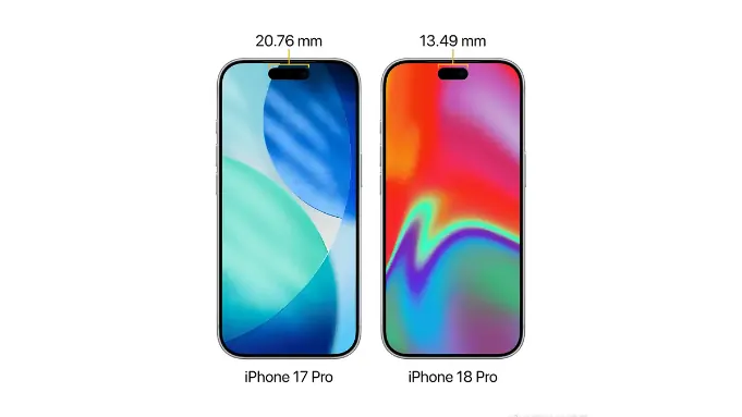 苹果正为 iPhone 18 Pro 测试两种灵动岛设计