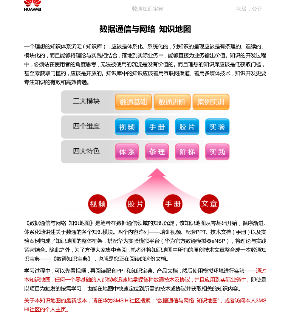 华为《数通知识宝典》，全册精华集结，干货满满