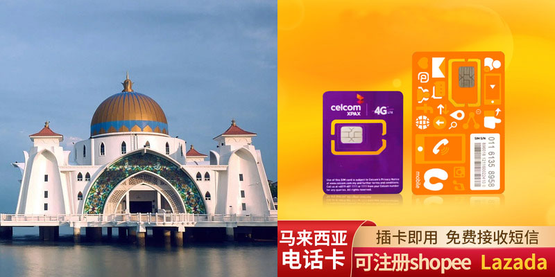 马来西亚电话卡号码接收验证短信的注册卡
