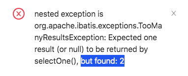 but found: 2