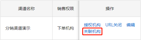 点击关联机构