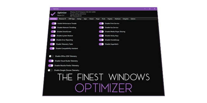 [PC/软件] Optimizer 高级隐私和安全配置实用程序