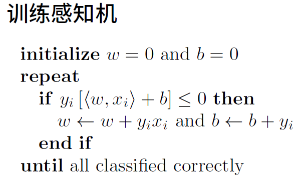 训练感知机