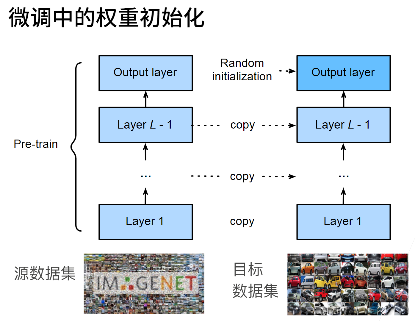 微调中的权重初始化