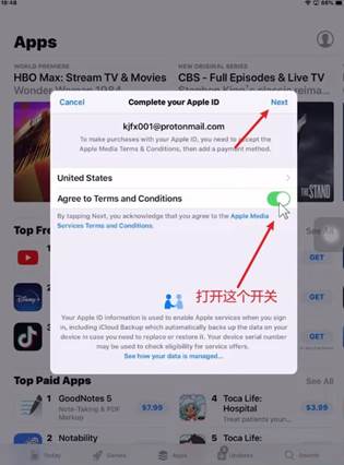 Apps HBO Max: Stream TV & Movies CBS 一 Full Episodes & Live TV C 还 Complete your Apple 地 K001 @鼾0恂nma.com Top Top TO 00k0 pu ha 、 0 山 out Apple 旧@ you need the 厶 引 e Media Conditions, then add 0 paym t m 以 《 囤 United States Agree to Terms and Conditions By 山 pping Next, you acknowledge that to the Apple Media 5 山 Terms and C itions . 打 开 这 个 开 关 Your 囝 e 旧 小 俑 ' m000n used 000 圄 e 不 00e 0 0 , When Vou Sign , 血 山 'Cloud Backup Which au 地 m 到 引 《 y backs up the d 0 on VOW device in case 、 need 引 ore it, Your d e 5 0 却 number 0 be 0 h 到 c 0h9 电 圃 ty or ser 迎 0 00 . s00 Vour d 訕 0 唇 managedÄ H!SIINO 围 9 GoodNotes 5 Notability S 99 4 Toca Life : Hospital 5 TocaLife :