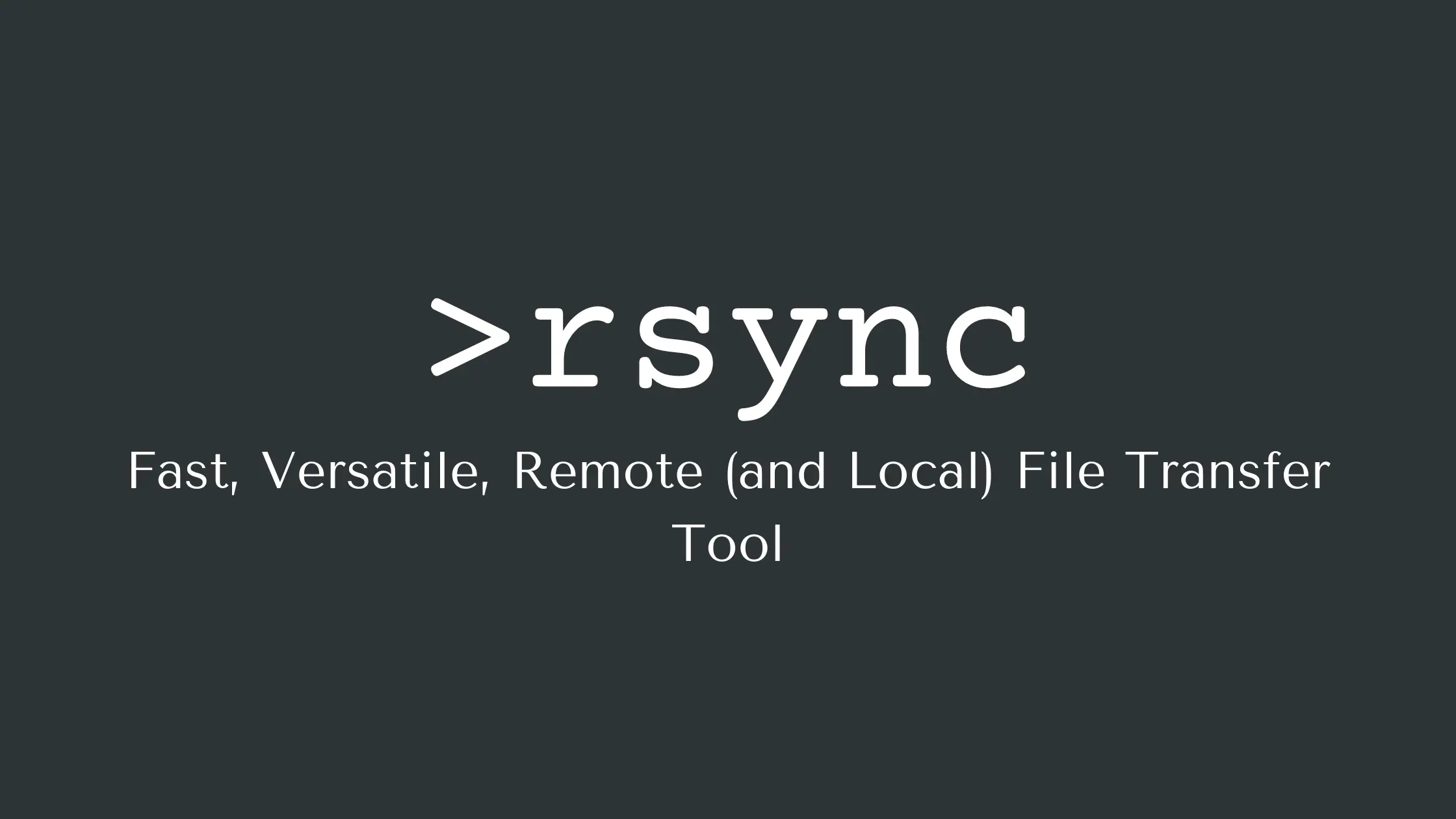 rsync