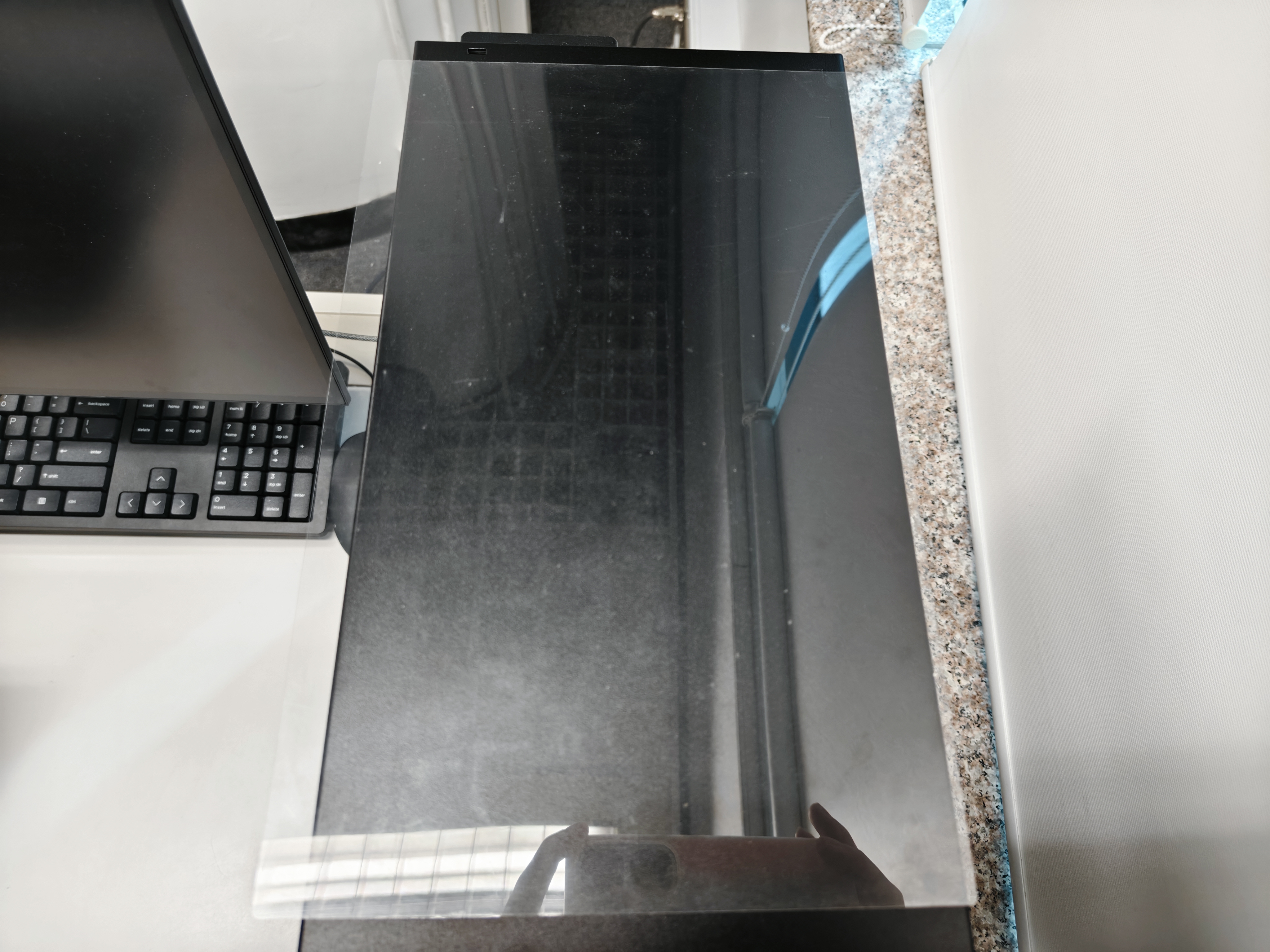 直观感受反光和灰尘问题