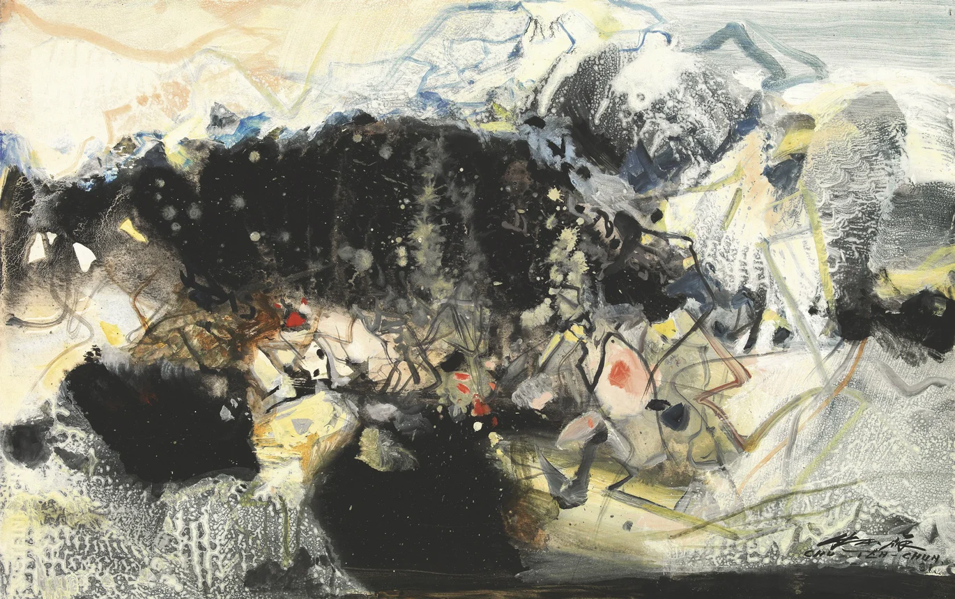 图片[4]-朱德群79幅高清作品集：抽象艺术大师经典鉴赏 - 搜源站-搜源站