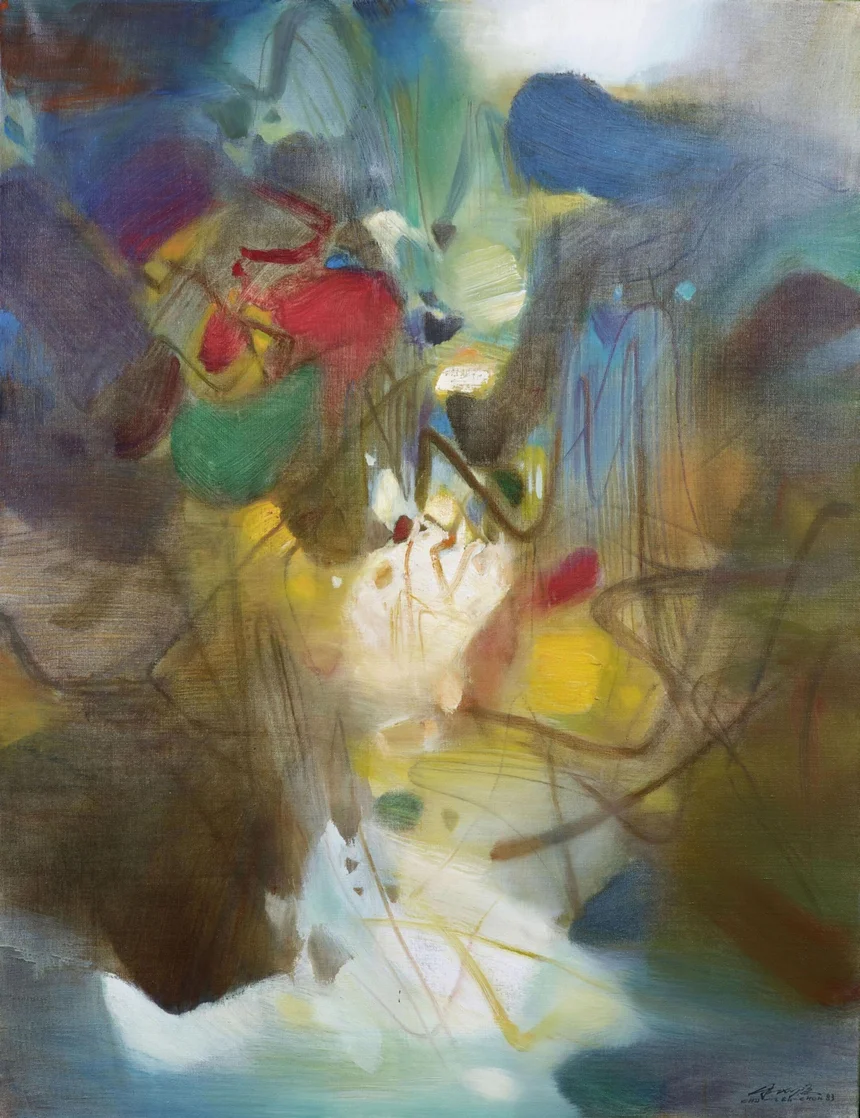 图片[8]-朱德群79幅高清作品集：抽象艺术大师经典鉴赏 - 搜源站-搜源站