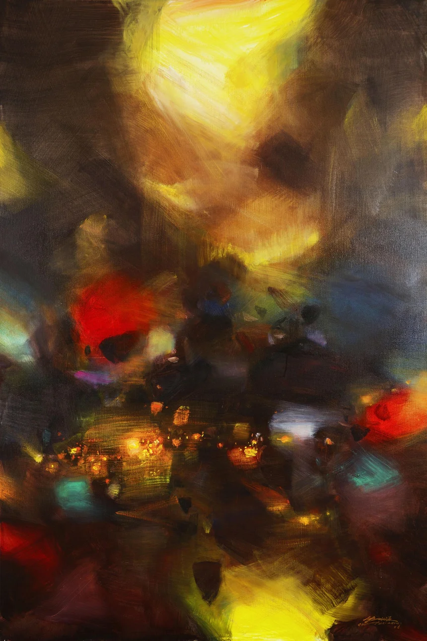 图片[9]-朱德群79幅高清作品集：抽象艺术大师经典鉴赏 - 搜源站-搜源站