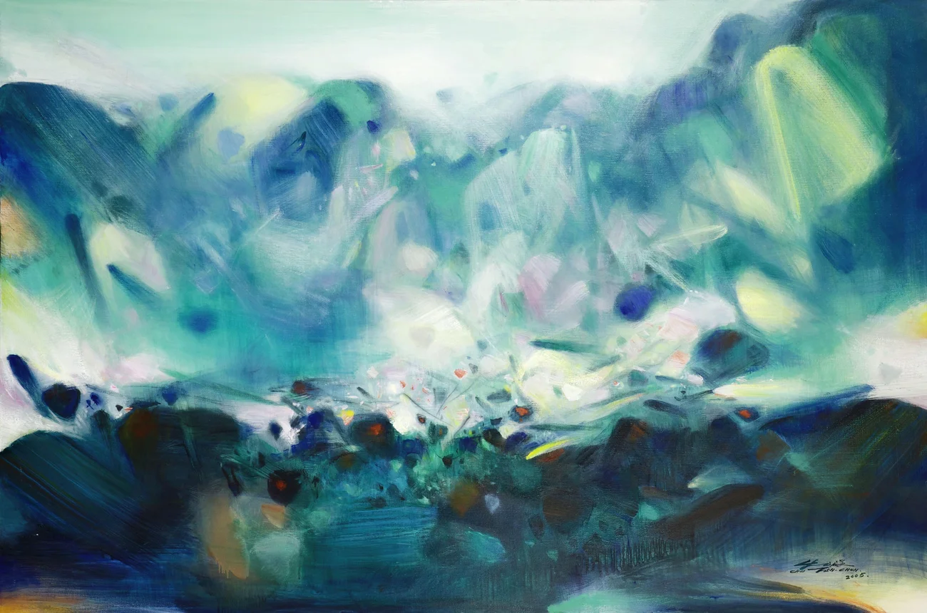 图片[10]-朱德群79幅高清作品集：抽象艺术大师经典鉴赏 - 搜源站-搜源站