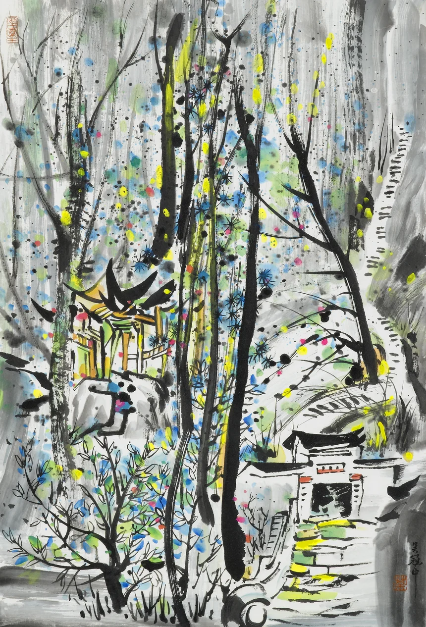 图片[3]-吴冠中39幅高清画作：中国现代艺术大师经典作品集 - 搜源站-搜源站